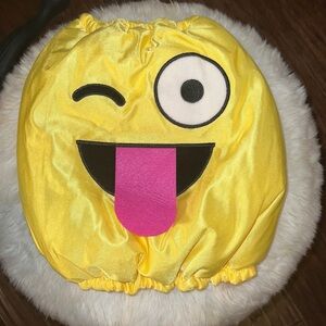 SimplyDog 😜 Emoji pet Halloween costume Size Medium yellow black funny face
